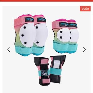 Saver triple eight Series Pads 3-Pack - Pink and Blue size M